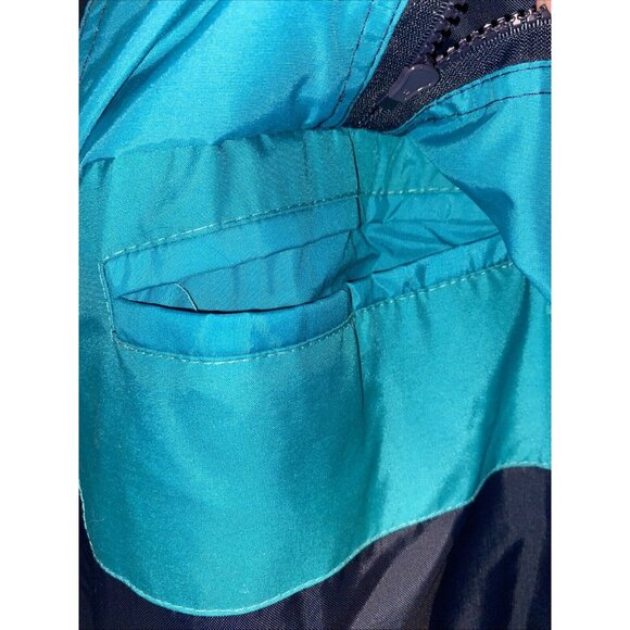 The Toronto Star Newspaper Men’s Winter Coat Parka Navy Aqua Blue XXL Vintage - Picture 8 of 16